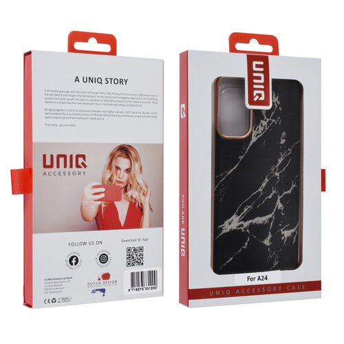 UNIQ Accessory UNIQ Accessory Samsung Galaxy A24 TPU Backcover - Marble Black