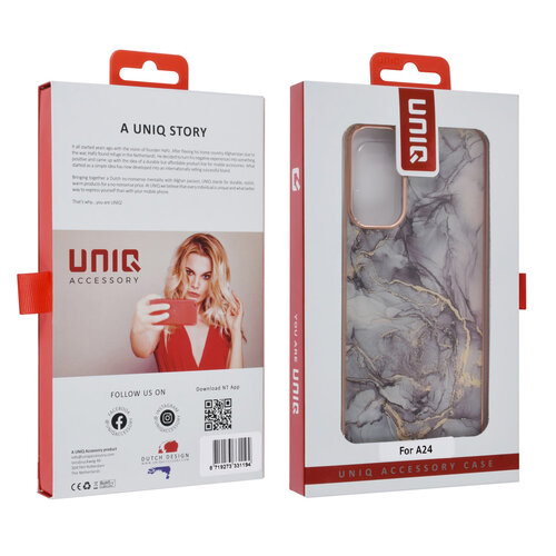UNIQ Accessory UNIQ Accessory Samsung Galaxy A24 TPU Backcover - Marble Grey