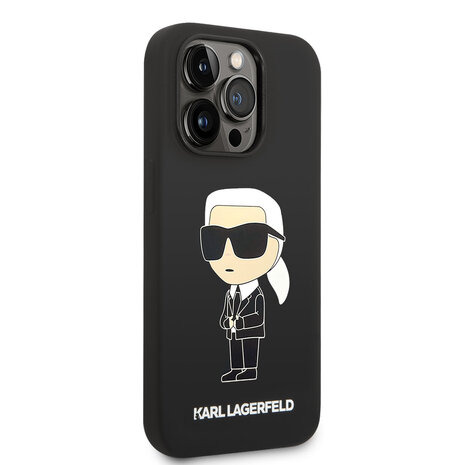 Karl Lagerfeld Karl Lagerfeld Coque arrière rigide pour iPhone 14 Pro - Ikonik NFT Karl - Magsafe Compatible - Noir Karl Lagerfeld Karl Lagerfeld Coque arrière rigide pour iPhone 14 Pro - Ikonik NFT Karl - Magsafe Compatible - Noir
