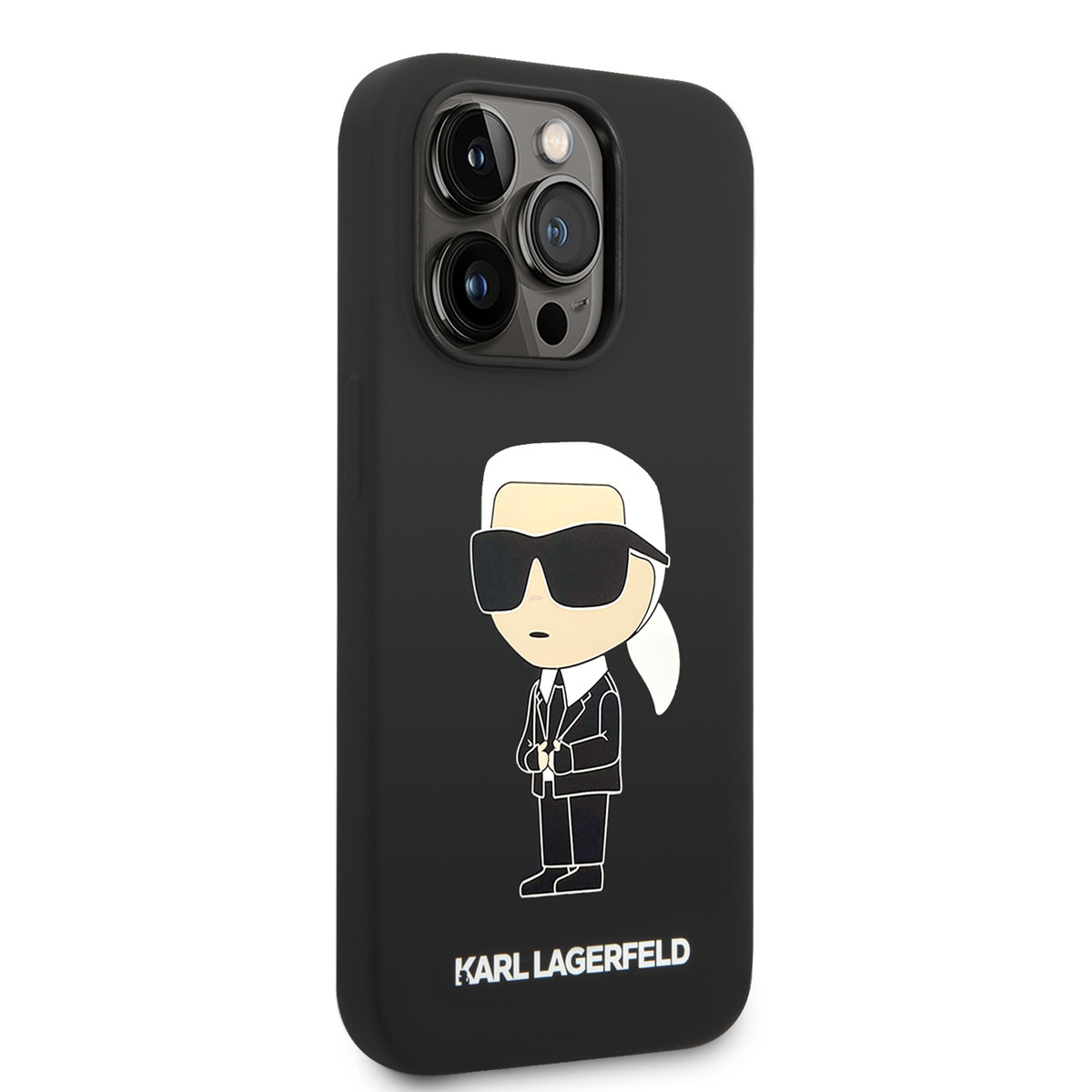 Karl Lagerfeld Karl Lagerfeld iPhone 14 Pro Hardcase Backcover - Ikonik NFT Karl - Magsafe Compatible - Zwart, foto 4 van 6