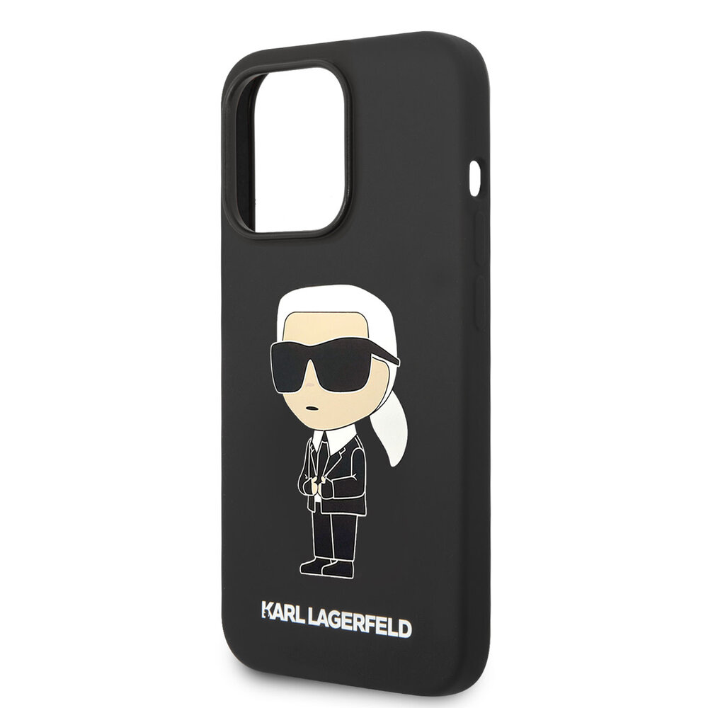 Karl Lagerfeld Karl Lagerfeld Coque arrière rigide pour iPhone 14 Pro - Ikonik NFT Karl - Magsafe Compatible - Noir Karl Lagerfeld Karl Lagerfeld Coque arrière rigide pour iPhone 14 Pro - Ikonik NFT Karl - Magsafe Compatible - Noir