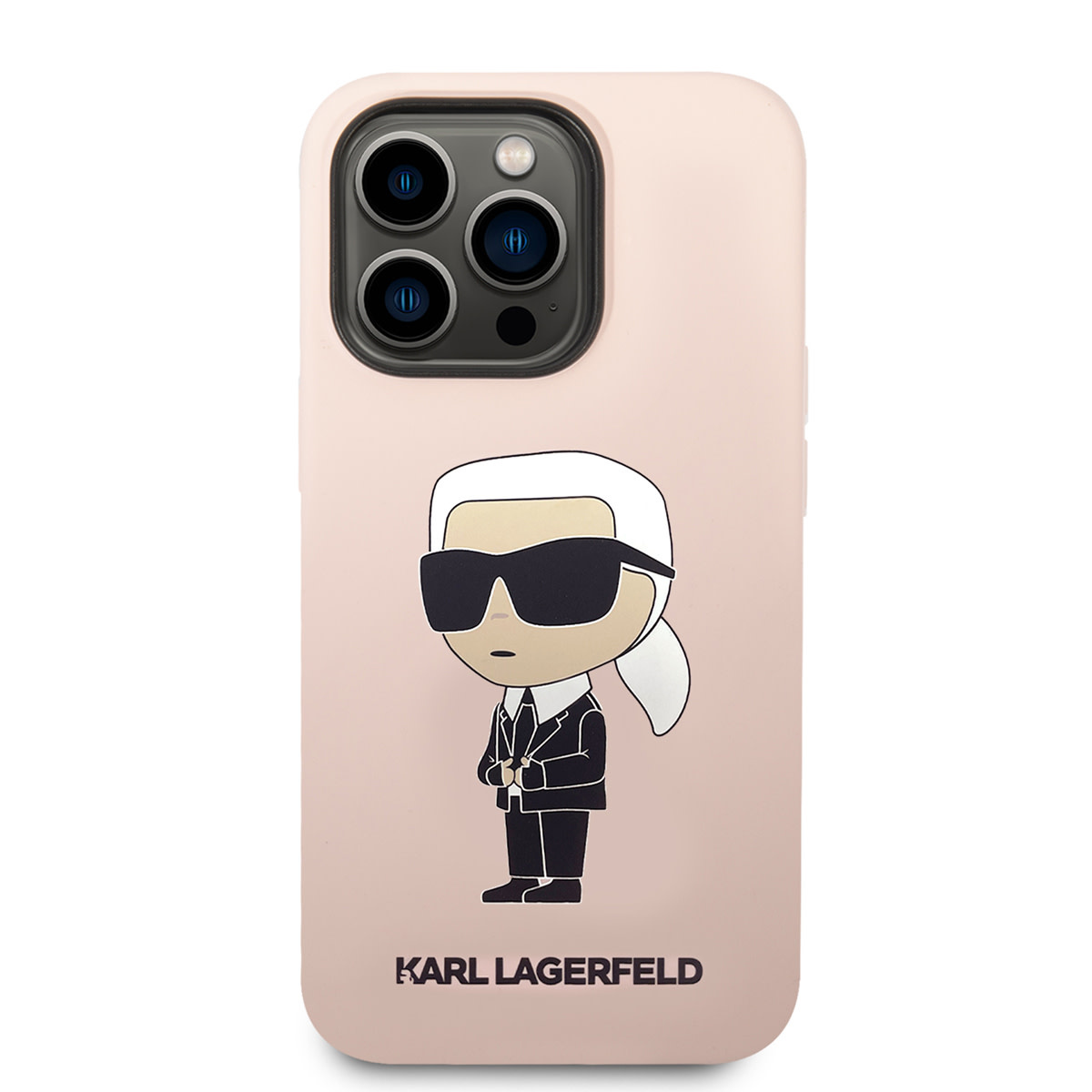 Karl Lagerfeld Karl Lagerfeld iPhone 14 Pro Hardcase Backcover - Ikonik NFT Karl - Magsafe Compatible - Roze, foto 3 van 6