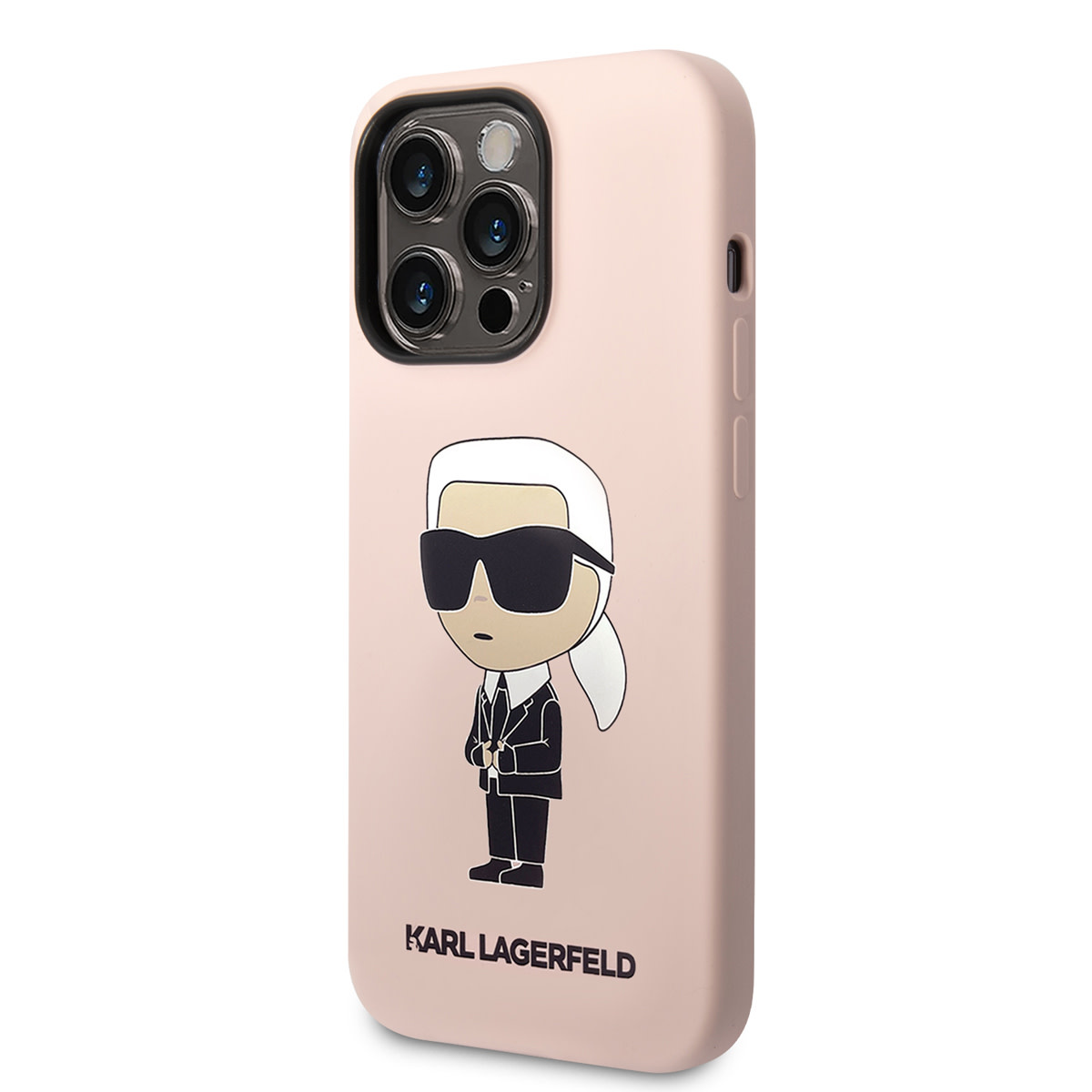 Karl Lagerfeld Karl Lagerfeld iPhone 14 Pro Max Hardcase Backcover - Ikonik NFT Karl - Magsafe Compatible - Roze, foto 2 van 6