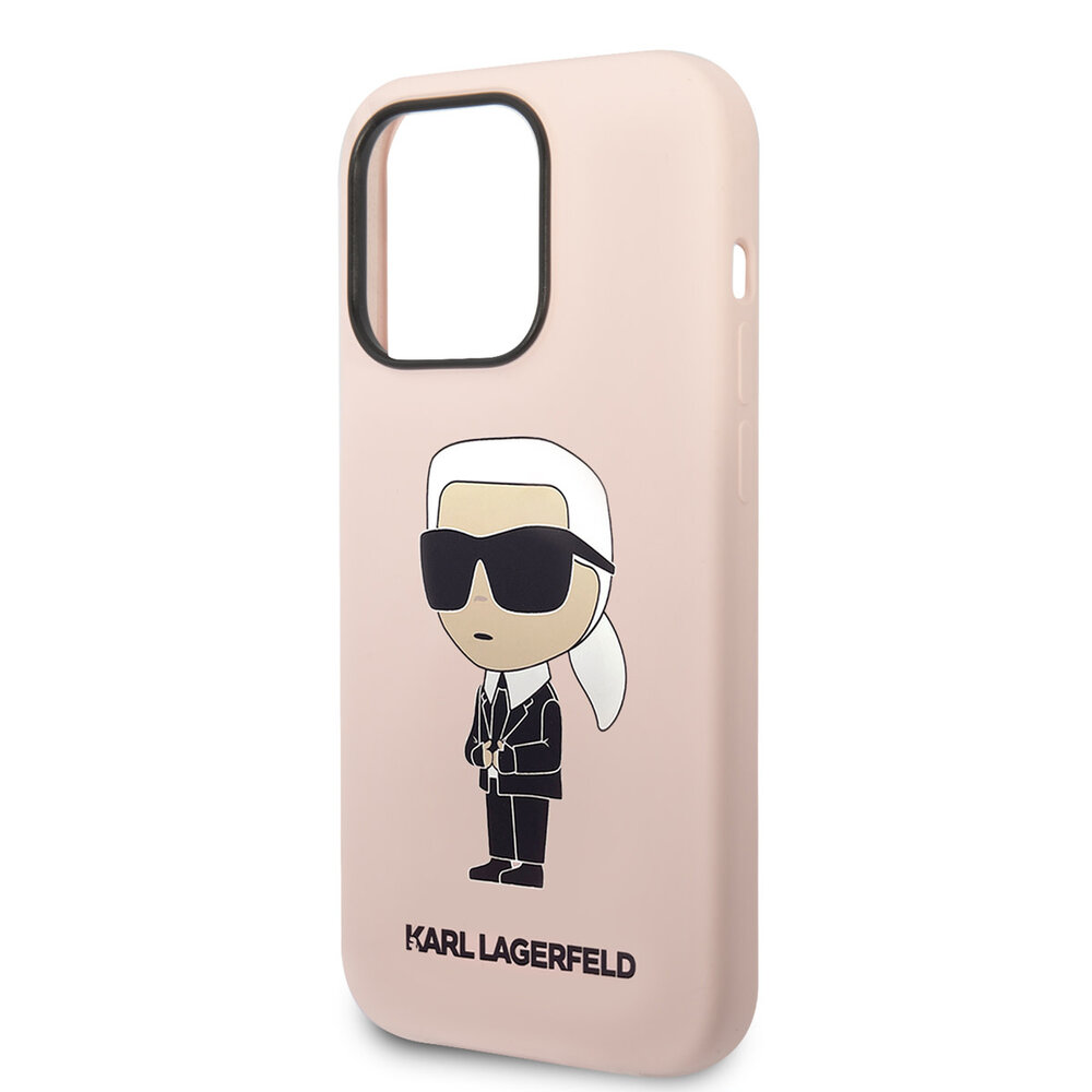 Karl Lagerfeld Karl Lagerfeld Coque arrière rigide pour iPhone 14 Pro Max - Ikonik NFT Karl - Magsafe Compatible - Rose Karl Lagerfeld Karl Lagerfeld Coque arrière rigide pour iPhone 14 Pro Max - Ikonik NFT Karl - Magsafe Compatible - Rose