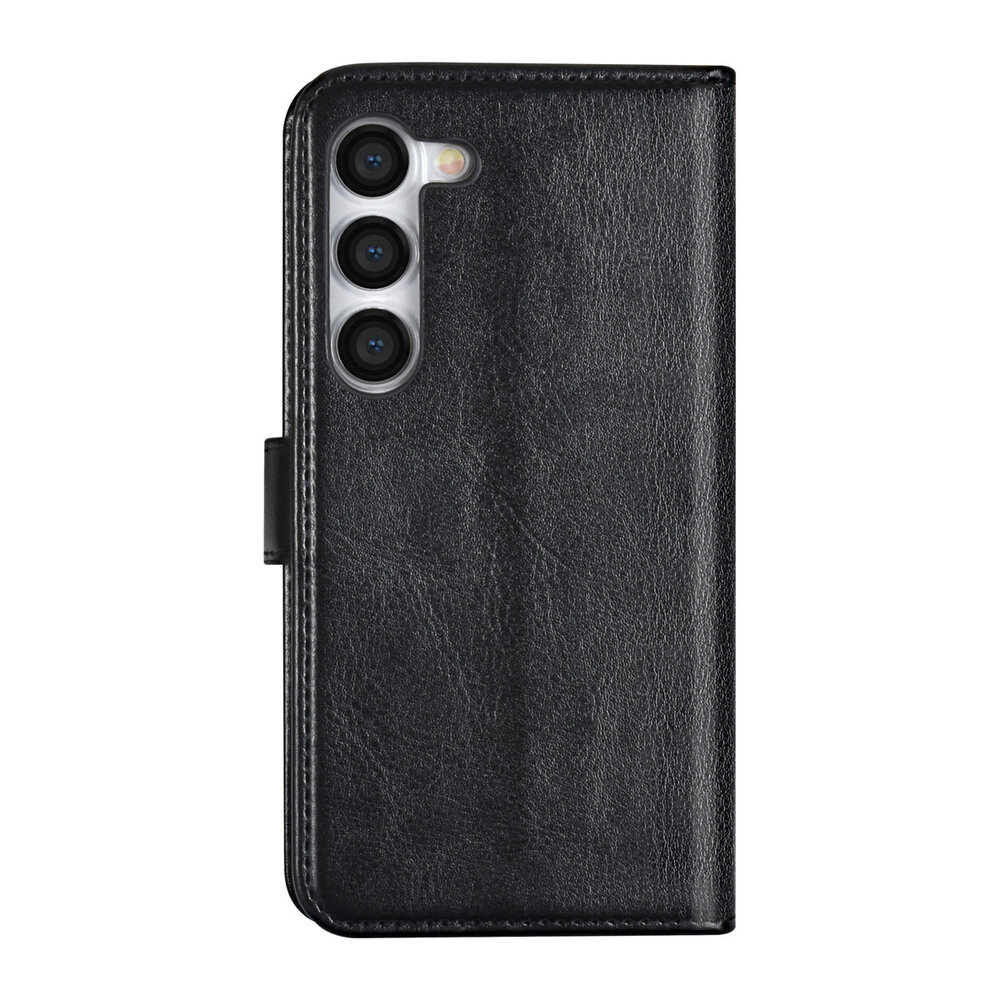 UNIQ Accessory UNIQ Accessory Galaxy S23 Book Case hoesje - Pasjeshouder voor 3 pasjes - Hanger - Zwart UNIQ Accessory UNIQ Accessory Galaxy S23 Book Case hoesje - Pasjeshouder voor 3 pasjes - Hanger - Zwart