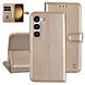 UNIQ Accessory UNIQ Accessory Galaxy S23 Book Case hoesje - Pasjeshouder voor 3 pasjes - Magneetsluiting - Hanger - Goud UNIQ Accessory UNIQ Accessory Galaxy S23 Book Case hoesje - Pasjeshouder voor 3 pasjes - Magneetsluiting - Hanger - Goud