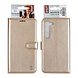UNIQ Accessory UNIQ Accessory Galaxy S23 Book Case hoesje - Pasjeshouder voor 3 pasjes - Magneetsluiting - Hanger - Goud UNIQ Accessory UNIQ Accessory Galaxy S23 Book Case hoesje - Pasjeshouder voor 3 pasjes - Magneetsluiting - Hanger - Goud