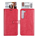 UNIQ Accessory UNIQ Accessory Galaxy S23 Book Case hoesje - Pasjeshouder voor 3 pasjes - Magneetsluiting - Hanger - Felroze UNIQ Accessory UNIQ Accessory Galaxy S23 Book Case hoesje - Pasjeshouder voor 3 pasjes - Magneetsluiting - Hanger - Felroze