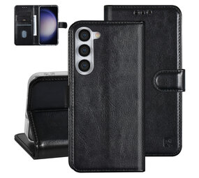 UNIQ Accessory UNIQ Accessory Galaxy S23 Plus Book Case hoesje - Pasjeshouder voor 3 pasjes - Hanger - Zwart UNIQ Accessory UNIQ Accessory Galaxy S23 Plus Book Case hoesje - Pasjeshouder voor 3 pasjes - Hanger - Zwart