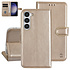 UNIQ Accessory Galaxy S23 Plus Book Case hoesje - Pasjeshouder voor 3 pasjes - Hanger - Goud UNIQ Accessory Galaxy S23 Plus Book Case hoesje - Pasjeshouder voor 3 pasjes - Hanger - Goud
