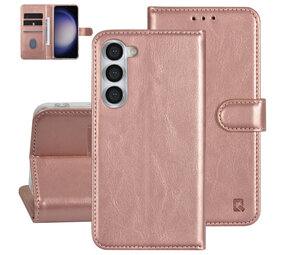 UNIQ Accessory UNIQ Accessory Galaxy S23 Plus Book Case hoesje - Pasjeshouder voor 3 pasjes - Hanger - Rose Gold UNIQ Accessory UNIQ Accessory Galaxy S23 Plus Book Case hoesje - Pasjeshouder voor 3 pasjes - Hanger - Rose Gold