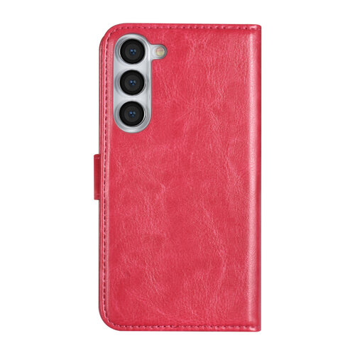 UNIQ Accessory UNIQ Accessory Galaxy S23 Plus Book Case hoesje - Pasjeshouder voor 3 pasjes - Hanger - Felroze