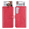 UNIQ Accessory UNIQ Accessory Galaxy S23 Plus Book Case hoesje - Pasjeshouder voor 3 pasjes - Hanger - Felroze