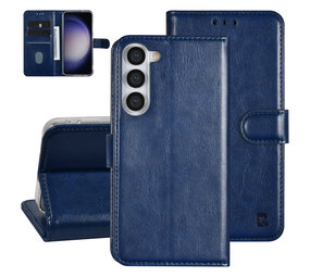 UNIQ Accessory UNIQ Accessory Galaxy S23 Plus Book Case hoesje - Pasjeshouder voor 3 pasjes - Hanger - Blauw UNIQ Accessory UNIQ Accessory Galaxy S23 Plus Book Case hoesje - Pasjeshouder voor 3 pasjes - Hanger - Blauw