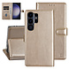 UNIQ Accessory UNIQ Accessory Galaxy S23 Ultra Book type case - Card holder for 3 cards - Magnetic closure - Gold UNIQ Accessory UNIQ Accessory Galaxy S23 Ultra Book type case - Card holder for 3 cards - Magnetic closure - Gold