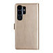 UNIQ Accessory UNIQ Accessory Galaxy S23 Ultra Book type case - Card holder for 3 cards - Magnetic closure - Gold UNIQ Accessory UNIQ Accessory Galaxy S23 Ultra Book type case - Card holder for 3 cards - Magnetic closure - Gold