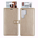UNIQ Accessory UNIQ Accessory Galaxy S23 Ultra Book type case - Card holder for 3 cards - Magnetic closure - Gold UNIQ Accessory UNIQ Accessory Galaxy S23 Ultra Book type case - Card holder for 3 cards - Magnetic closure - Gold