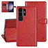 UNIQ Accessory Galaxy S23 Ultra Book type case - Card holder for 3 cards - Magnetic closure - Red UNIQ Accessory Galaxy S23 Ultra Book type case - Card holder for 3 cards - Magnetic closure - Red