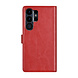 UNIQ Accessory UNIQ Accessory Galaxy S23 Ultra Book type case - Card holder for 3 cards - Magnetic closure - Red UNIQ Accessory UNIQ Accessory Galaxy S23 Ultra Book type case - Card holder for 3 cards - Magnetic closure - Red