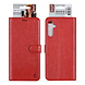 UNIQ Accessory UNIQ Accessory Galaxy A14 5G Book type case - Card holder for 3 cards - Magnetic closure - Red UNIQ Accessory UNIQ Accessory Galaxy A14 5G Book type case - Card holder for 3 cards - Magnetic closure - Red