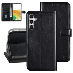 UNIQ Accessory Galaxy A24 Book-Case hul - Kartenhalter für 3 Karten - Magnetverschluss - Schwarz