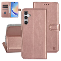 UNIQ Accessory Galaxy A34 5G Book-Case hul - Kartenhalter für 3 Karten - Magnetverschluss - Rose Gold