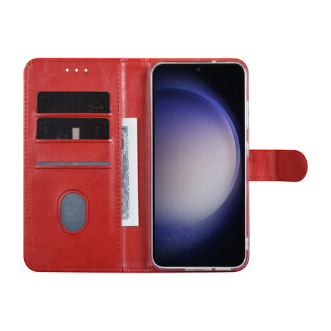 UNIQ Accessory UNIQ Accessory Galaxy S23 Plus Book type case - Card holder for 3 cards - Magnetic closure - Red UNIQ Accessory UNIQ Accessory Galaxy S23 Plus Book type case - Card holder for 3 cards - Magnetic closure - Red