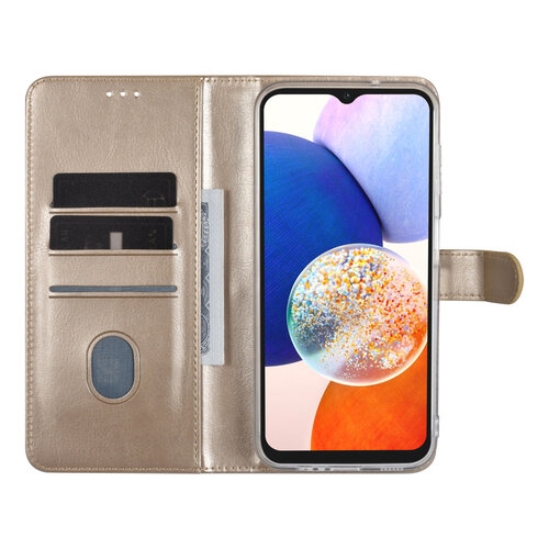 UNIQ Accessory UNIQ Accessory Étui pour Samsung Galaxy A14 5G - Porte-cartes pour 3 cartes - Fermeture magnétique -Or