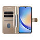 UNIQ Accessory UNIQ Accessory Galaxy A34 5G Book type case - Card holder for 3 cards - Magnetic closure - Gold UNIQ Accessory UNIQ Accessory Galaxy A34 5G Book type case - Card holder for 3 cards - Magnetic closure - Gold