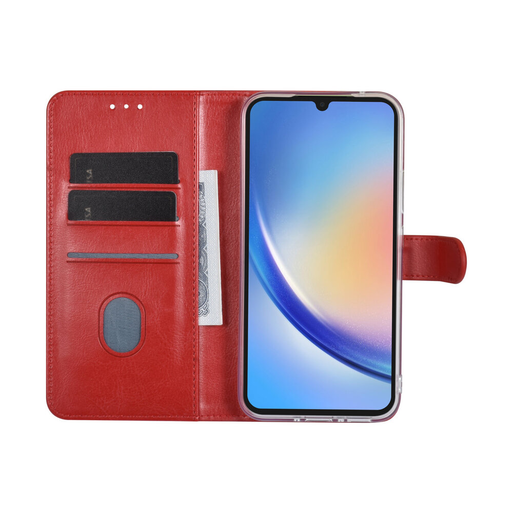 UNIQ Accessory UNIQ Accessory Galaxy A34 5G Book type case - Card holder for 3 cards - Magnetic closure - Red