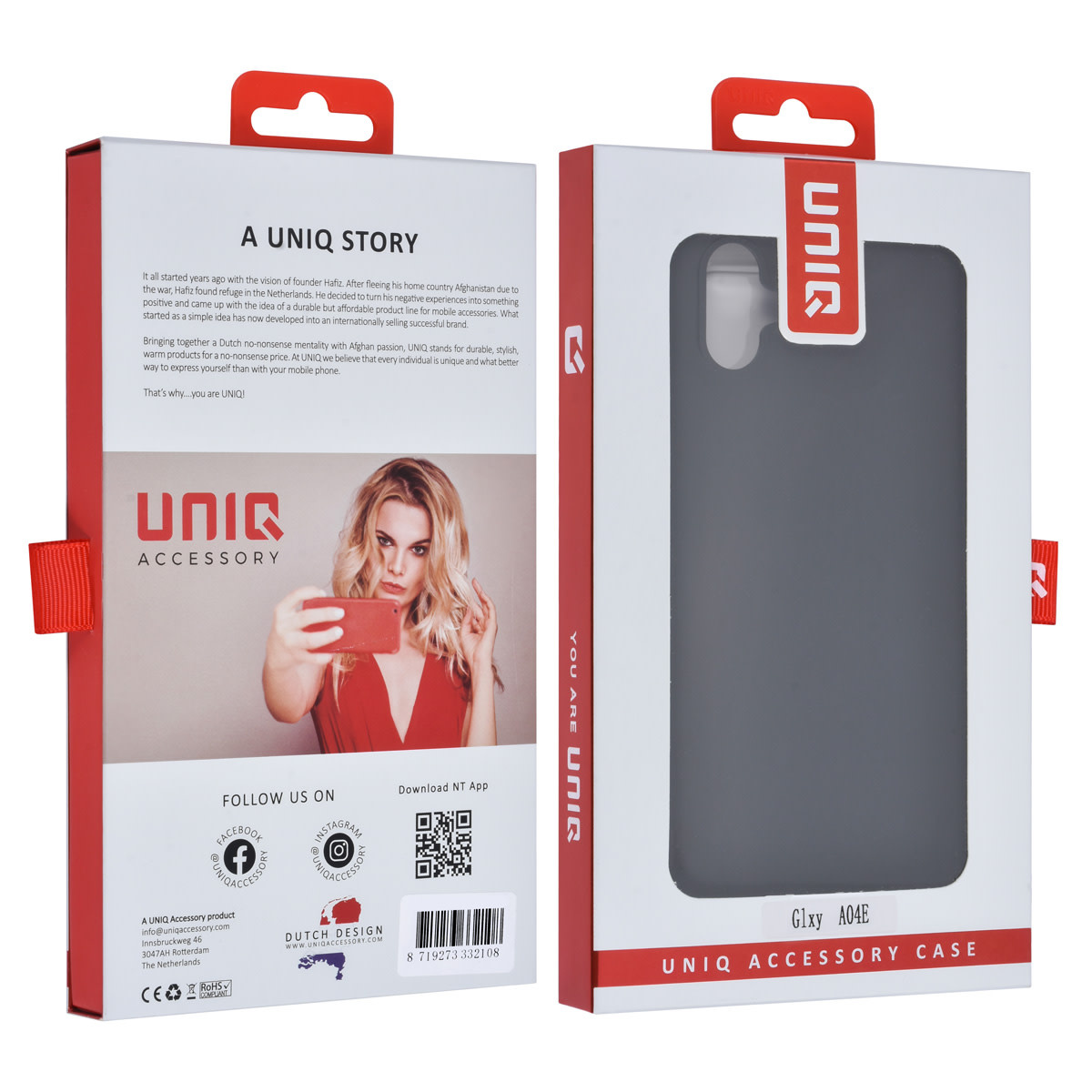 UNIQ Accessory UNIQ Accessory Samsung Galaxy A04e TPU Backcover - Zwart, foto 4 van 4