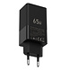 UNIQ Accessory PD 65W GaN Adapter - UNIQ Accessory 3.0A Fast Charger - Black UNIQ Accessory PD 65W GaN Adapter - UNIQ Accessory 3.0A Fast Charger - Black