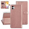 UNIQ Accessory UNIQ Accessory Étui pour Samsung Galaxy A04 - Porte-cartes pour 3 cartes - Fermeture magnétique -Rose Gold