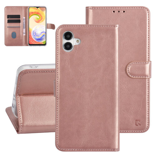 UNIQ Accessory UNIQ Accessory Étui pour Samsung Galaxy A04 - Porte-cartes pour 3 cartes - Fermeture magnétique -Rose Gold