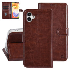 UNIQ Accessory Galaxy A04 Book-Case hul - Kartenhalter für 3 Karten - Magnetverschluss - Braun