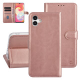UNIQ Accessory UNIQ Accessory Galaxy A04e Book-Case hul - Kartenhalter für 3 Karten - Magnetverschluss - Rose Gold UNIQ Accessory UNIQ Accessory Galaxy A04e Book-Case hul - Kartenhalter für 3 Karten - Magnetverschluss - Rose Gold