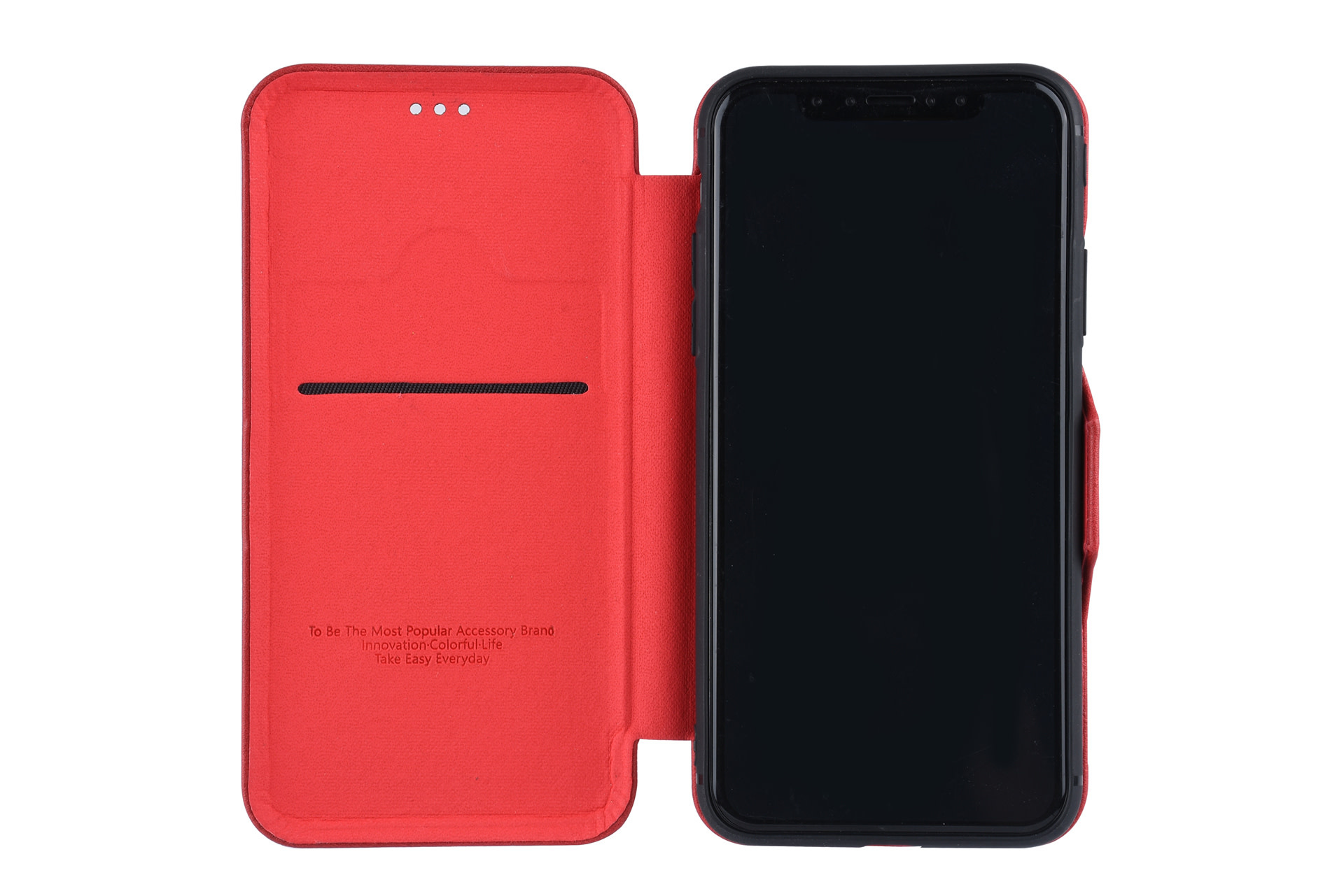 UNIQ Accessory UNIQ Accessory iPhone Xs Max Book Case cover - Rood, foto 2 van 6