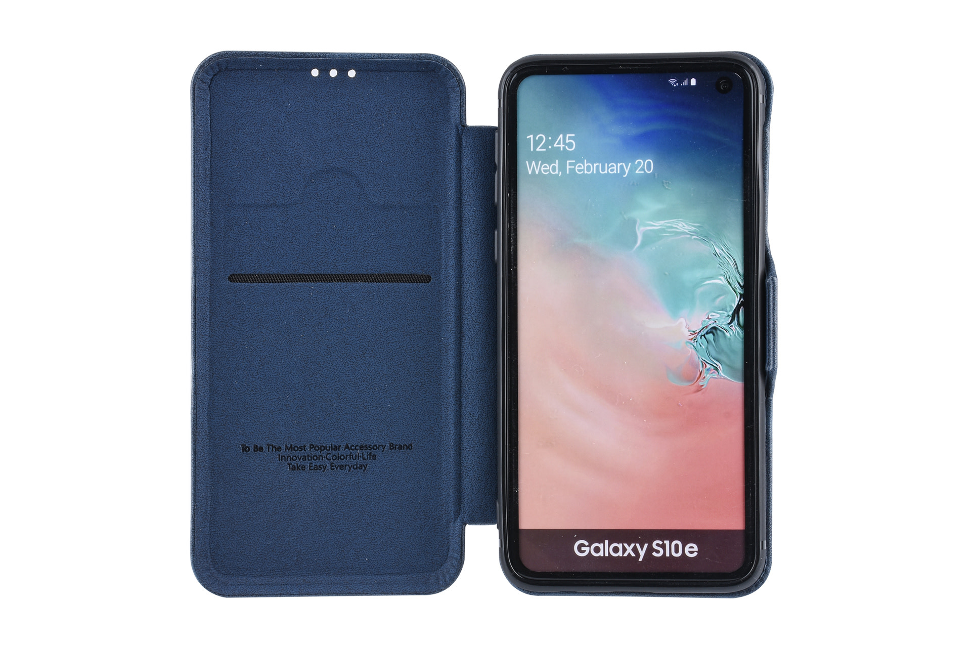 UNIQ Accessory UNIQ Accessory Galaxy S10e Luxe Book Case cover - Blauw, foto 2 van 6