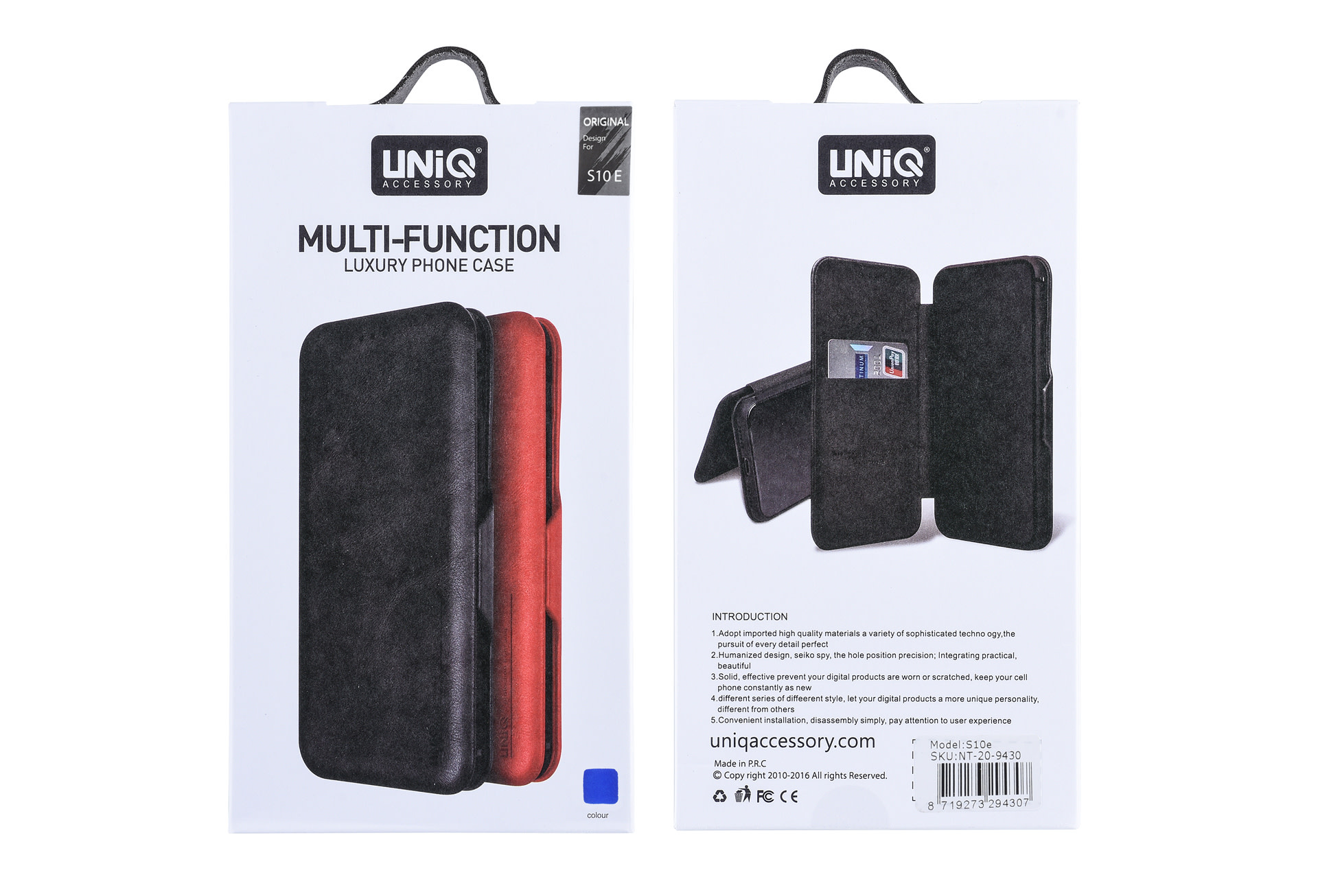 UNIQ Accessory UNIQ Accessory Galaxy S10e Luxe Book Case cover - Blauw, foto 5 van 6