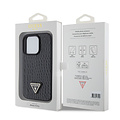 Guess Guess iPhone 15 Pro TPU Hardcase-Rückseite - Triangle Logo - Croco - Schwarz