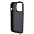 Guess Guess iPhone 15 Pro TPU Hardcase - Triangle Logo - Croco - Black
