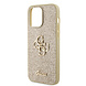 Guess Guess iPhone 15 Pro Max TPU Hardcase-Rückseite - Big 4G - Fixed Glitter - Gold Guess Guess iPhone 15 Pro Max TPU Hardcase-Rückseite - Big 4G - Fixed Glitter - Gold