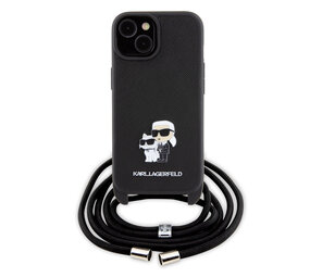 Karl Lagerfeld Karl Lagerfeld Coque arrière en TPU iPhone 15 - Saffiano - K&C Metal Pin - Crossbody - Noir Karl Lagerfeld Karl Lagerfeld Coque arrière en TPU iPhone 15 - Saffiano - K&C Metal Pin - Crossbody - Noir