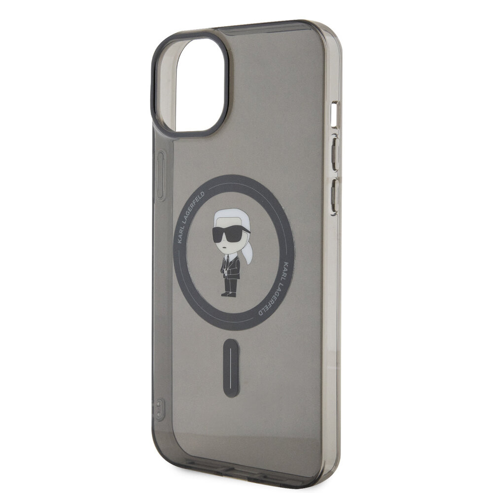Karl Lagerfeld Karl Lagerfeld Coque arriere en TPU iPhone 15 & 14 Plus - Magsafe Compatible - Ikonik - Noir Karl Lagerfeld Karl Lagerfeld Coque arriere en TPU iPhone 15 & 14 Plus - Magsafe Compatible - Ikonik - Noir