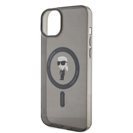 Karl Lagerfeld Karl Lagerfeld iPhone 15 & 14 Plus TPU Hardcase - Magsafe Compatible - Ikonik - Black Karl Lagerfeld Karl Lagerfeld iPhone 15 & 14 Plus TPU Hardcase - Magsafe Compatible - Ikonik - Black