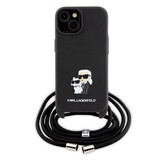Karl Lagerfeld Karl Lagerfeld Coque arriere en TPU iPhone 15 & 14 Plus - Saffiano - K&C Metal Pin - Crossbody - Noir Karl Lagerfeld Karl Lagerfeld Coque arriere en TPU iPhone 15 & 14 Plus - Saffiano - K&C Metal Pin - Crossbody - Noir