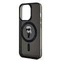 Karl Lagerfeld Karl Lagerfeld iPhone 15 Pro TPU Hardcase-Rückseite - Magsafe Compatible - Ikonik - Schwarz