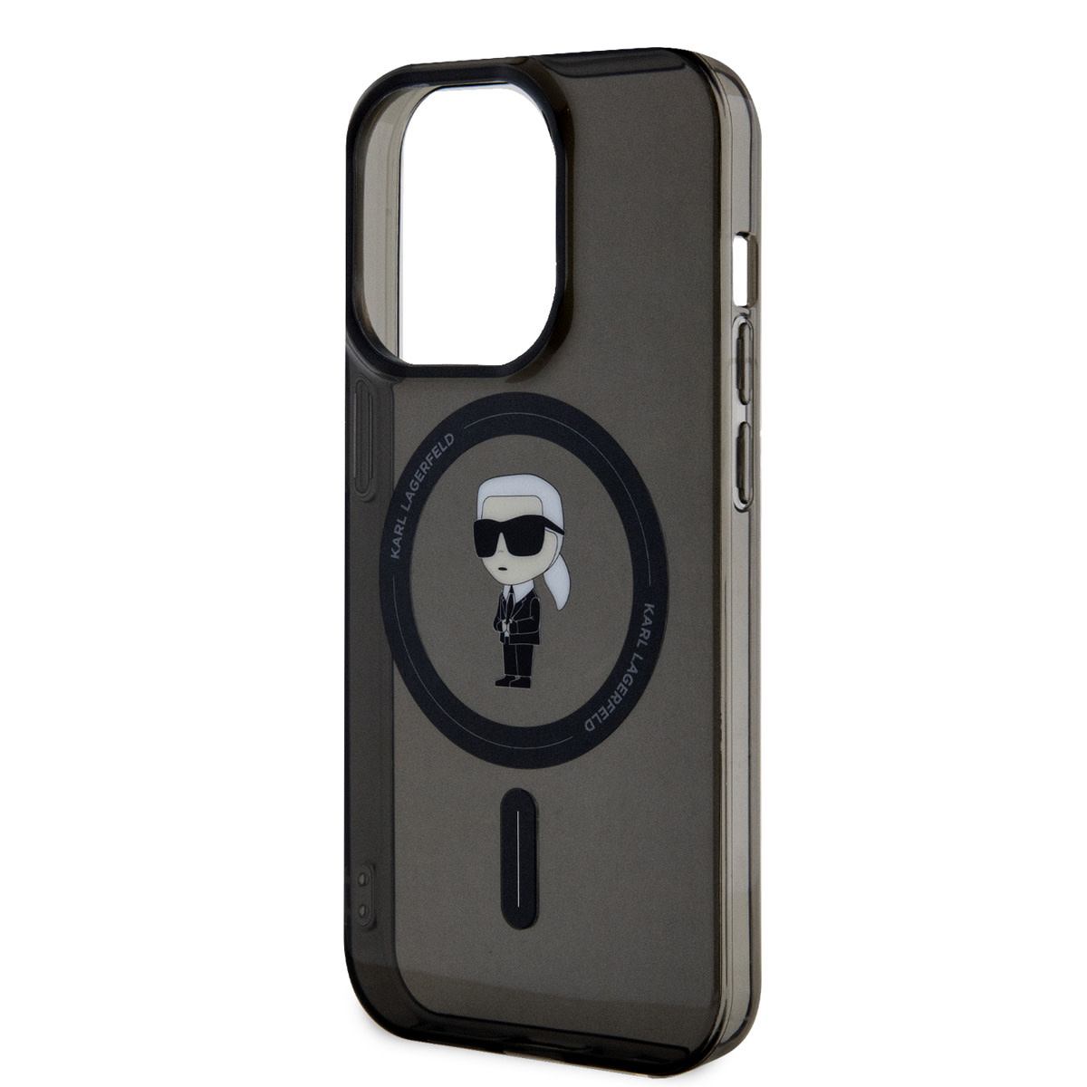 Karl Lagerfeld Karl Lagerfeld iPhone 15 Pro Hardcase hoesje - Magsafe Compatible - Ikonik - Zwart, foto 4 van 6
