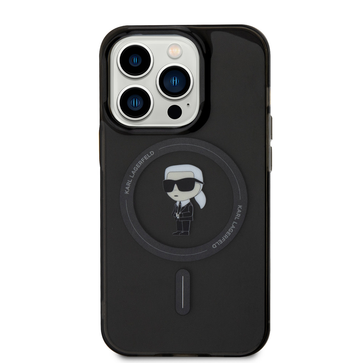 Karl Lagerfeld Karl Lagerfeld iPhone 15 Pro Hardcase hoesje - Magsafe Compatible - Ikonik - Zwart, foto 6 van 6