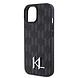 Karl Lagerfeld Karl Lagerfeld iPhone 15 Hardcase hoesje - Hot Stamp - KL Metal Logo - Monogram - Zwart Karl Lagerfeld Karl Lagerfeld iPhone 15 Hardcase hoesje - Hot Stamp - KL Metal Logo - Monogram - Zwart